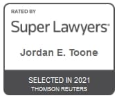 Attorney Jordan E. Toone | Rated by Super Lawyers 2021